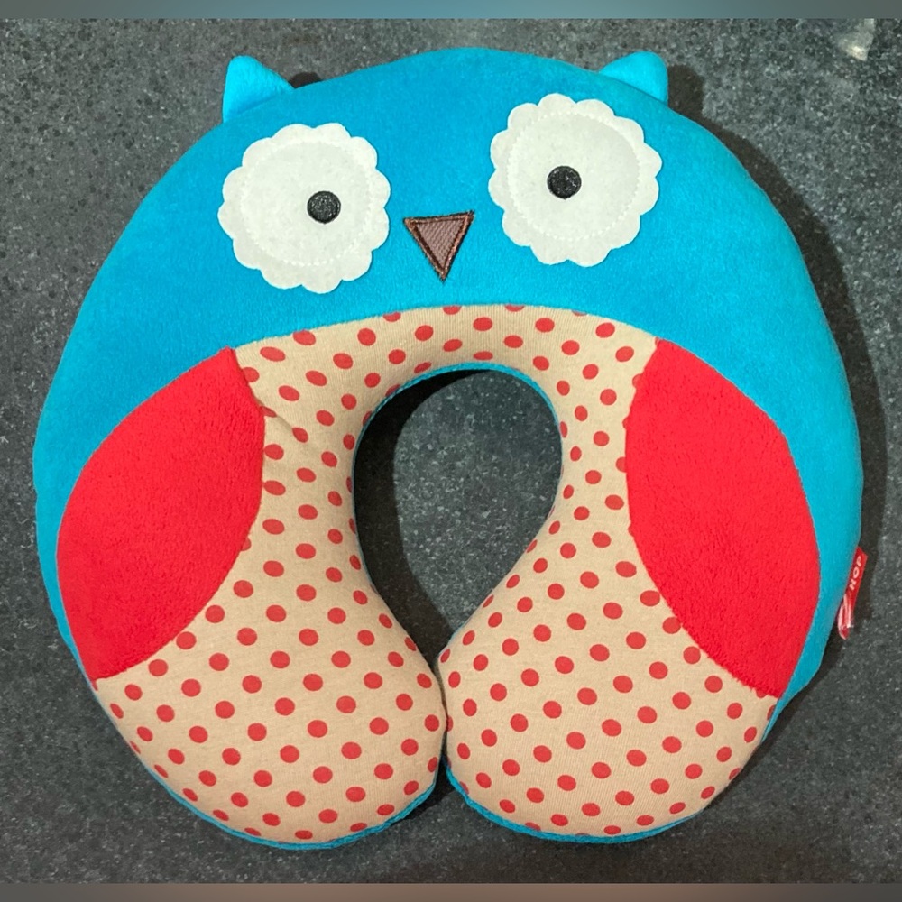 🦉 NWOT Skip Hop Soft Plush Velour Zoo Neck Rest Travel Pillow for Kids